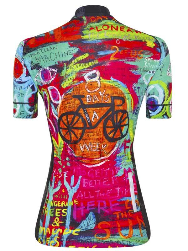 JERSEY MANCHES COURTES FEMME - 8 DAY'S A WEEK AQUA