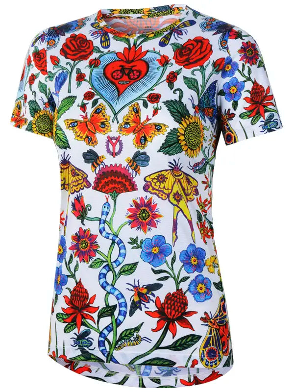 T-SHIRT TECHNIQUE FEMME - RIVER ROAD WHITE