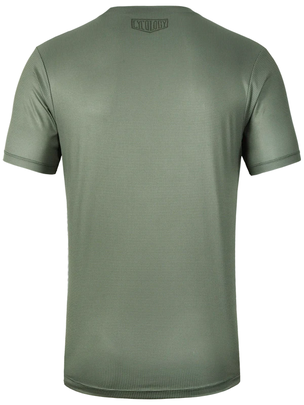 T-SHIRT TECHNIQUE HOMME - TRAIIN HARD, GET LUCKY (GREEN)