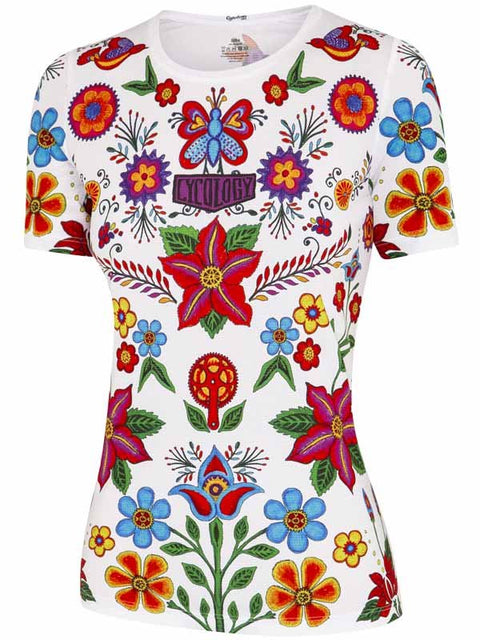 T-SHIRT TECHNIQUE FEMME - FRIDA WHITE