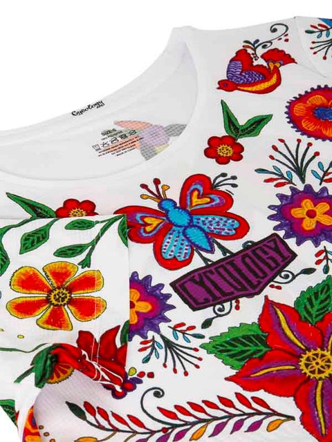 T-SHIRT TECHNIQUE FEMME - FRIDA WHITE