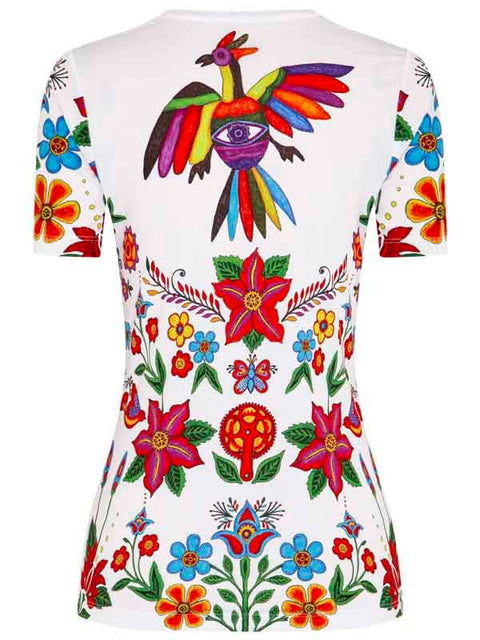 T-SHIRT TECHNIQUE FEMME - FRIDA WHITE