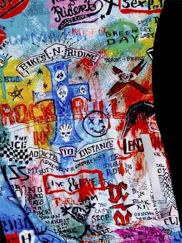 JERSEY MANCHES COURTES HOMME - ROCK N ROLL