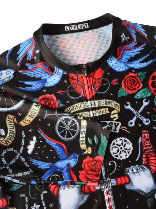 JERSEY MANCHES COURTES HOMME - VELO TATOO PRO