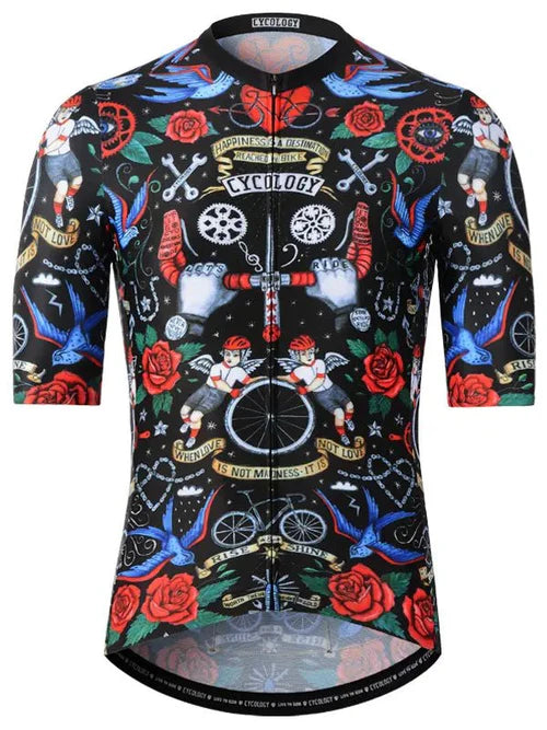 JERSEY MANCHES COURTES HOMME - VELO TATOO REBORN