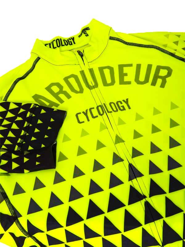Baroudeur (Lime) Men's Cycling Jersey - Cycology Clothing Europe