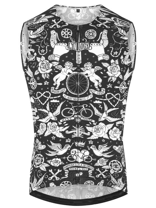 Velo Tattoo Men's Sleeveless Cycling Jersey - Cycology Clothing Europe