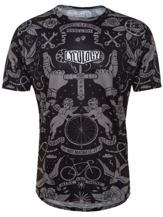 Velo Tattoo Mens Technical T Shirt - Cycology Clothing Europe